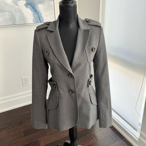Franco Mirabelli houndstooth tailored preppy women’s blazer